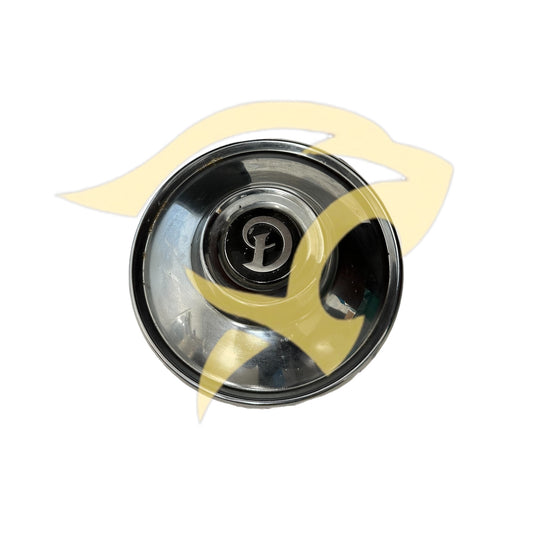 Small Chrome Hub Cap with Silver Daimler Badge- C30283