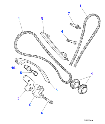 V8 Primary Timing Chain Tensioner - AJ82325