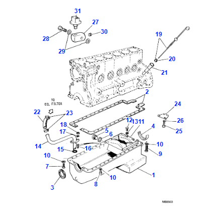 Cork Rear Sump Oil Seal for Tin Sump Pans - C16315 / C36499