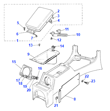 Armrest Lid Catch Stay - BD34715