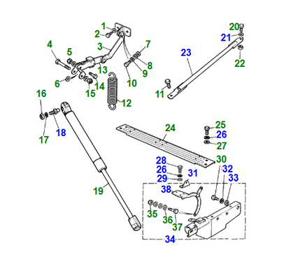 Bonnet Check Arm - RTC1767