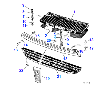 Chrome Radiator Grille - BEC11284