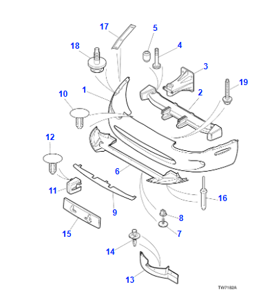 Front Bumper Beam - HJE6460AD