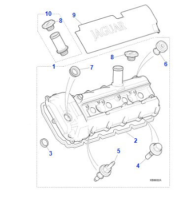 AJV8 Camshaft Cover Bolt - AJ810628