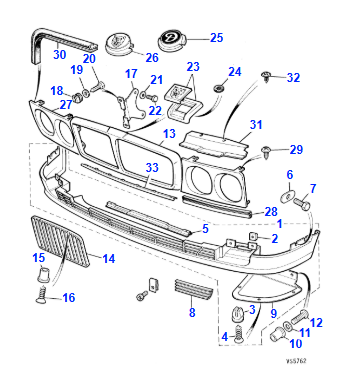 Front Spoiler to Cradle Retaining Bracket - BEC23689