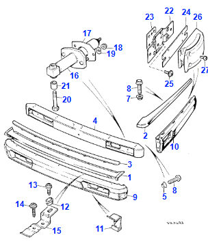 Rear Bumper Centre Finisher - BAC6301