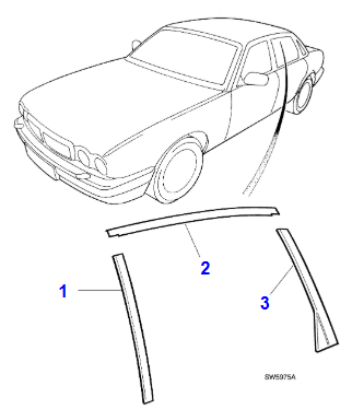 L/H Rear Door Frame Chrome Finisher - GNA3275AD